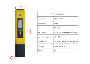 Tipo della penna del pHmetro di Digital del laboratorio per l'acquario/acqua dello stagno, accuratezza di Hgih