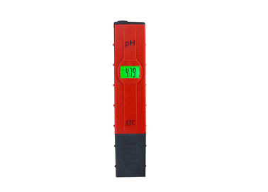 Peso leggero portatile elettronico rosso del pHmetro con le materie plastiche