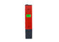 Peso leggero portatile elettronico rosso del pHmetro con le materie plastiche