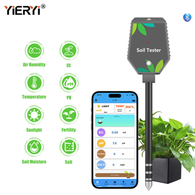 6 in 1 YIERYI Piante contatore digitale del suolo con display LCD