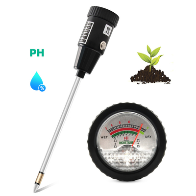 Tester di pH e umidità del suolo 2 in 1 - letture accurate per il giardinaggio e l'agricoltura