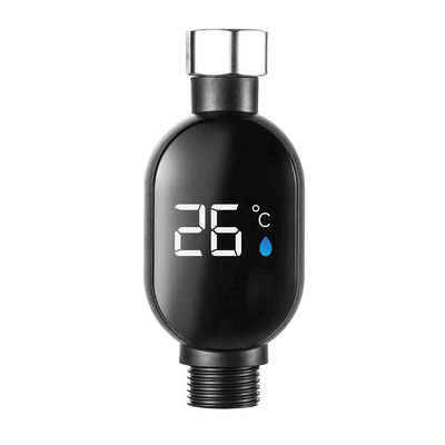 Termometro da doccia intelligente YIERYI con display digitale a LED e avvisi di temperatura codificati a colori per la sicurezza del bagno, non richiede batterie