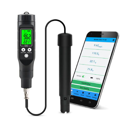 Smart Bluetooth Dissolved Oxygen Meter con alta precisione 0.1mg/L e sonda staccabile per l'idroponica e il trattamento dell'acqua