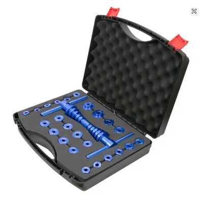 Kit utensili universali per la rimozione della pressa per cuscinetti per biciclette 18 pezzi Set di lega di alluminio per la manutenzione della sospensione del cuscinetto inferiore