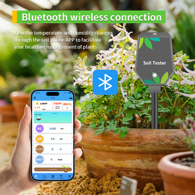 Alta precisione 8 in 1 Digital Humidity Meter Soil Smart Bluetooth