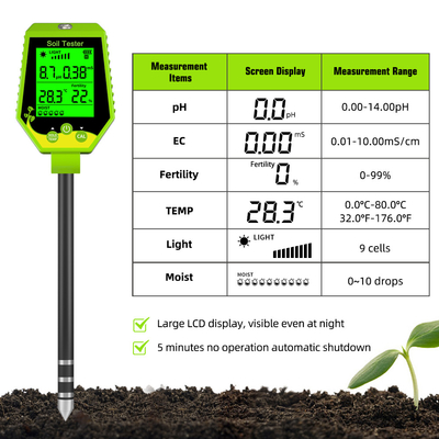 YIERYI Multifunzionale 6 in 1 Digital Humidity Meter per piante