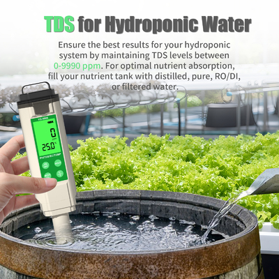 YiERYi YG-9908 4 in 1 Tester di qualità dell' acqua PH / TDS / EC / Temperatura Multifunzione Pen di prova con alta precisione design portatile