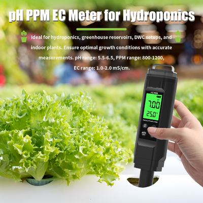 YIERYI YG-9909 Tester digitale 5 in 1 per la qualità dell'acqua Tester di pH ad alta precisione per giardini agricoli