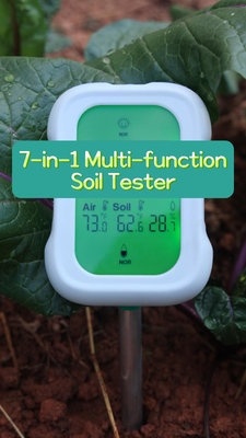 Yieryi 7-in-1 Soil Tester YY-1066L   Professional Soil Testing per pH, umidità, intensità luminosa e temperatura, fertilità, umidità dell'aria, temperatura ambiente