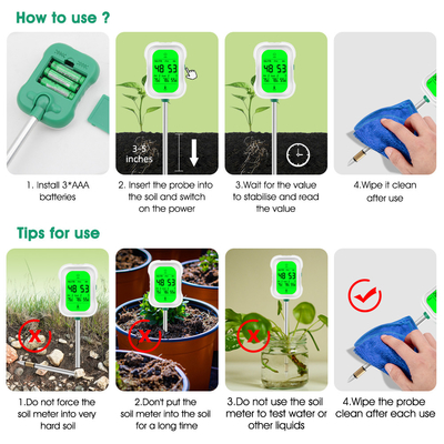 YY-1066L Yieryi 7-in-1 Soil Tester   ¢ Strumento completo per il test del suolo per pH, umidità, temperatura, luce e altro