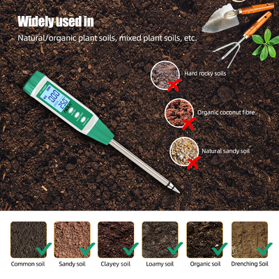Yieryi YY-1066A Soil Tester. EC, umidità e temperatura del suolo 3 in 1.