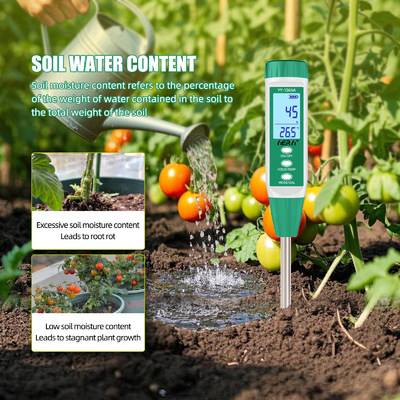Testatore di umidità e EC del suolo 3 in 1 strumento intelligente per l'agricoltura e il giardinaggio per piante più sane