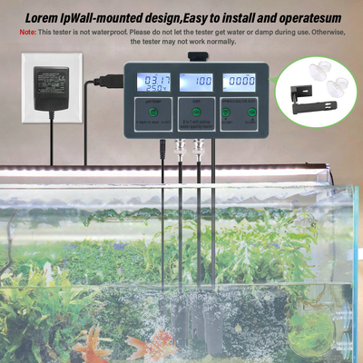 Analizzatore di acqua multifunzione ad alta precisione, pH, EC, ORP, TDS Meter Perfetto per uso domestico e industriale