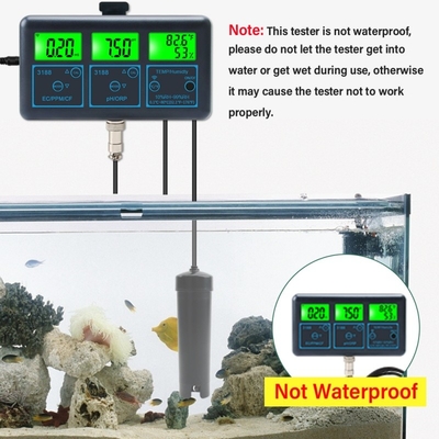 Monitor di qualità dell'acqua intelligente 7 in 1 ¢ pH/EC/ORP/PPM/CF/TDS/Temperatura per acquari, idroponica e piscina