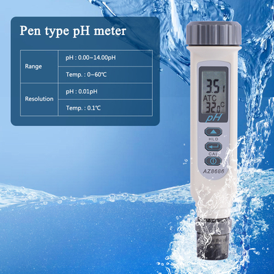 Mezzometro di pH di massima qualità 2024 ️ Misurazione del pH accurata da 0 a 14,00 con compensazione automatica della temperatura