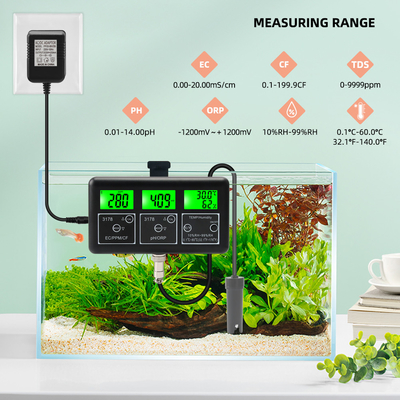 7 in 1 RS485 Multi-Parameter Monitor dell'acqua con batteria Ni-MH ricaricabile Accuratezza ±0.05pH