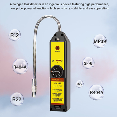 Detettore di perdite di alogeni portatile per sistemi HVAC R134a R404A