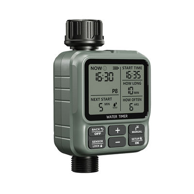 Timer di irrigazione intelligente per giardini programmabile in 8 zone con LCD