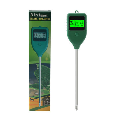 Detettore del suolo 3 in uno, pH acidity meter, test dell'umidità del suolo, floricultura e nutrient fertility meter delle piante in vaso