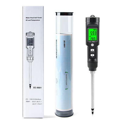 EC-8801 Contatore del suolo Display digitale portatile per impianti ortici EC rilevatore di sale per impianti domestici di terra in vaso