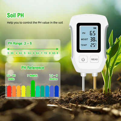 Tester del suolo: pH, umidità e temperatura da 3 in 1 per piante sane