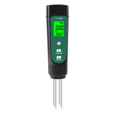 Kit di analisi del suolo 3 in 1 - EC (0,01-20,00 ms/cm), misuratore di umidità e temperatura per giardini e idroponica