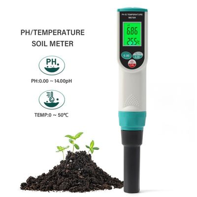 Tester di pH e temperatura del suolo 2 in 1 - Misuratore ad alta precisione per il giardinaggio