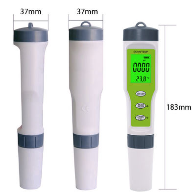 Tester 3 in 1 per la qualità dell'acqua - Misuratore pH/EC/Temp con ATC per casa, acquario e laboratorio