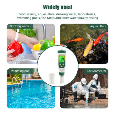 5 - Tester per la qualità dell'acqua in 1: PH/TDS/EC/Salinità/Temperatura per acquacoltura, acqua potabile, laboratorio