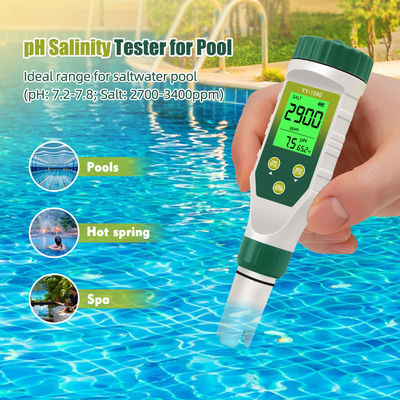 5 - Tester per la qualità dell'acqua in 1: PH/TDS/EC/Salinità/Temperatura per acquacoltura, acqua potabile, laboratorio