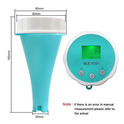 Tester per acqua per piscina Bluetooth intelligente - 6 in 1: misuratore di pH/EC/TDS/ORP/CL/Temperatura per piscine e ambienti acquatici