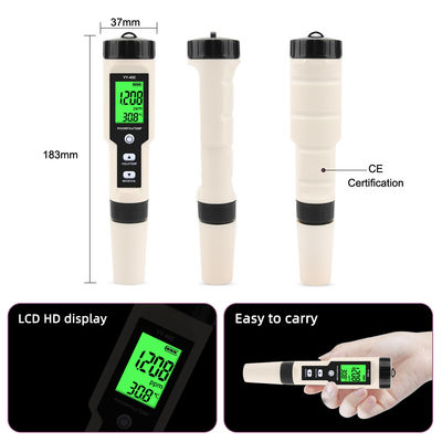 Tester di qualità dell'acqua all'idrogeno 4 in 1 - Misuratore H₂/pH/ORP/Temperatura per salute, acquacoltura e laboratorio