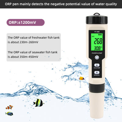 Tester di qualità dell'acqua all'idrogeno 4 in 1 - Misuratore H₂/pH/ORP/Temperatura per salute, acquacoltura e laboratorio