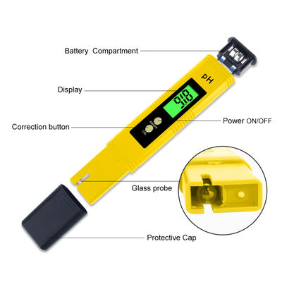 Calcolatore dell'acidità con penna di alta precisione di rilevamento del pH pH02 Calcolatore dell'acidità e dell'alcalinità con penna di rilevamento del pH dell'acquario