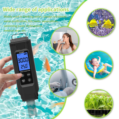 Tester di qualità dell'acqua 5 in 1 - Misuratore pH/Sale/TDS/EC/Temperatura per acquario, piscina e casa