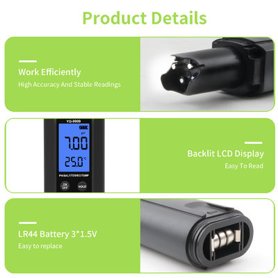 Tester di qualità dell'acqua 5 in 1 - Misuratore pH/Sale/TDS/EC/Temperatura per acquario, piscina e casa