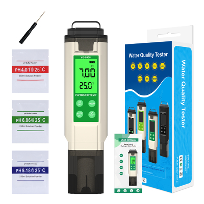 Tester Pen per TDS EC TEMP per la qualità dell'acqua con display retroilluminato