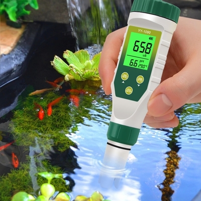 Misuratore di pH multiparametrico 5-in-1 con retroilluminazione per laboratorio e acquario: pH, TDS, Salinità, EC, Tester di temperatura