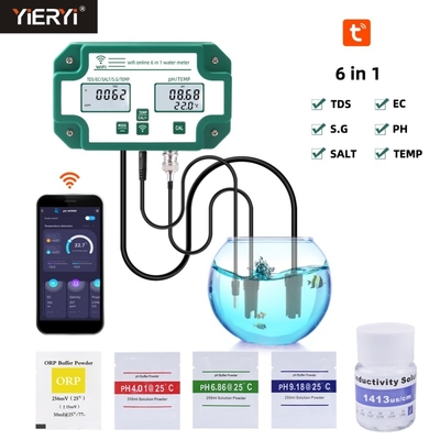 Tuya WiFi Data Logger per TDS EC PH Salinità GS e Monitoraggio della Temperatura Livelli ad Alta Sensibilità
