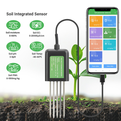 Sensore del suolo USB 7-in-1 Tester del suolo Agricoltura EC PH NPK Nutrienti per Android