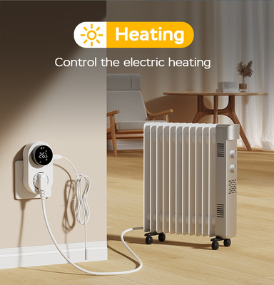 Smart Tuya Wi-Fi termostato plug con sensore del timer touch control