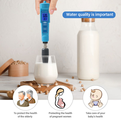 Misuratore di PH a Calibrazione Automatica con Sonda Sostituibile per Idroponica, Terreno, Formaggio, Carne, Laboratorio, Acqua
