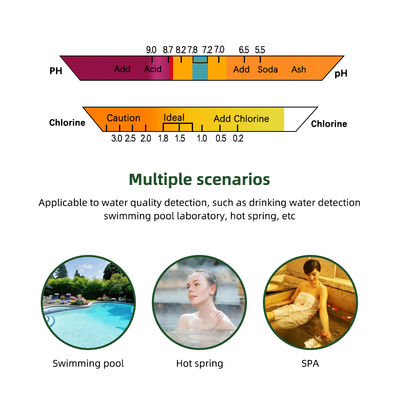 Tester CL2 2 in 1 per la qualità dell'acqua PH e cloro PC-102 - Tester di alta precisione per piscine e acquari