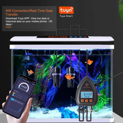Tuya Smart WiFi Online Monitoring 5 in 1 High Accuracy Digital PH Meter with 0.00-14.00pH and 0-19900PPM Water Quality Tester