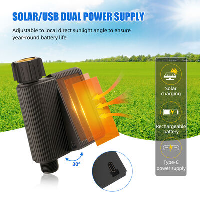 Sistema di irrigazione intelligente a energia solare con controllo Tuya Smart e kit sensore di umidità del suolo impermeabile IP65