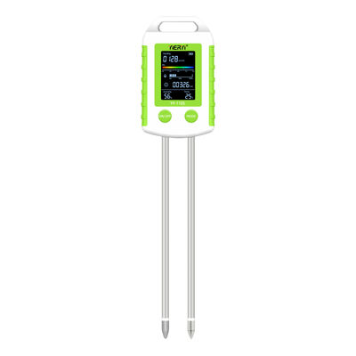Tester del suolo YIERYI 6 in 1 con display ruotabile di 90° per un funzionamento in un unico passaggio - Misura pH, fertilità, umidità, luce, temperatura e umidità