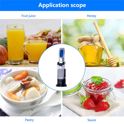 Refrattometro Brix a portata larga da 0 a 90% per la misurazione del contenuto di zucchero negli alimenti e nelle bevande