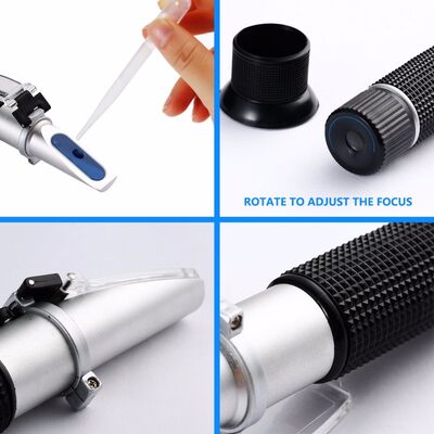 Handheld Brix Refractometer with 0-32% Brix Range and Automatic Temperature Compensation for Beer Wort SG Measurement
