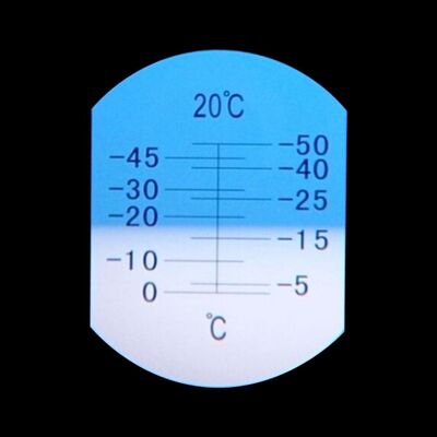 Refrattometro Portatile ad Alta Precisione - Strumento per il Punto di Congelamento del Metanolo in Vetro da -50 a 0 Gradi