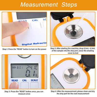 Digital Honey Brix Refractometer with 0-90% Brix Range, 0.01 Measurement Accuracy, and 160*59*49mm Compact Size